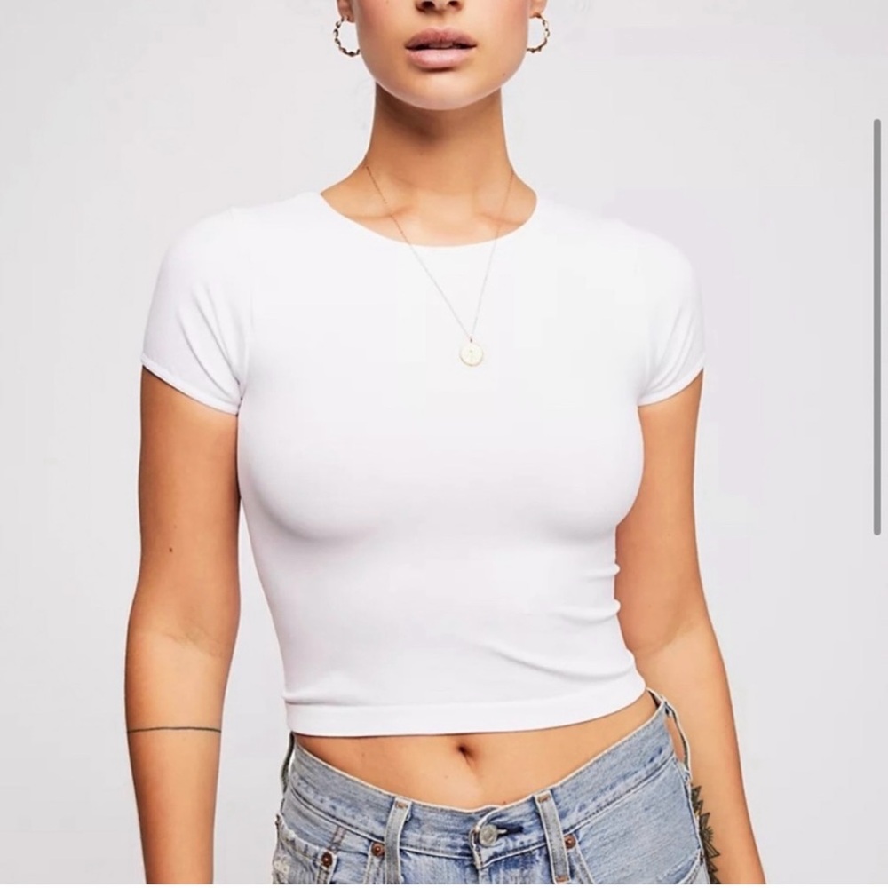 FREE PEOPLE Intimately Cap Sleeve Seamless Cami Tee XS/S - Picture 9 of 10